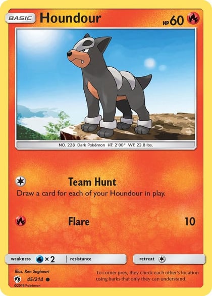 Houndour, SM - Lost Thunder 45/214
