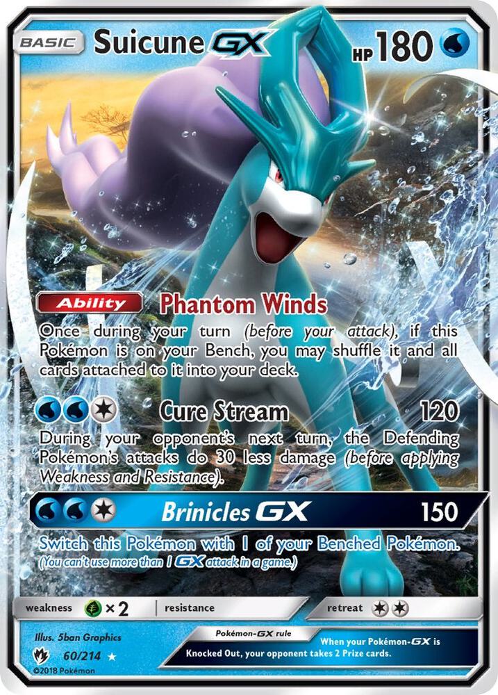 Suicune GX, SM - Lost Thunder 60/214