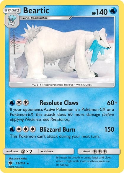 Beartic, SM - Lost Thunder 62/214