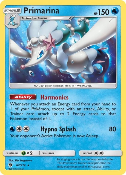 Primarina, SM - Lost Thunder 67/214