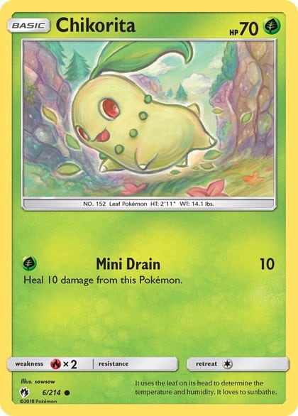 Chikorita (6), SM - Lost Thunder 6/214