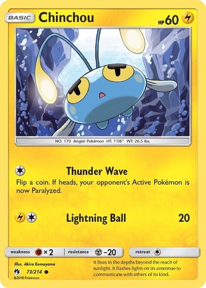 Chinchou, SM - Lost Thunder 73/214