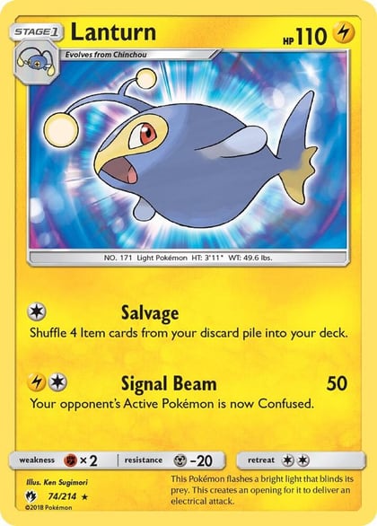 Lanturn, SM - Lost Thunder 74/214