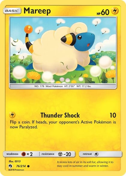 Mareep (76), SM - Lost Thunder 76/214