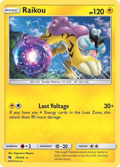 Raikou, SM - Lost Thunder 79/214