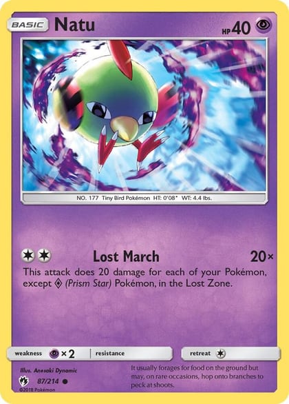 Natu, SM - Lost Thunder 87/214