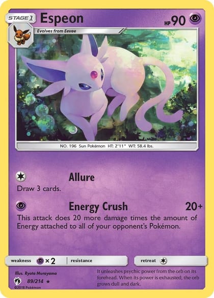 Espeon, SM - Lost Thunder 89/214