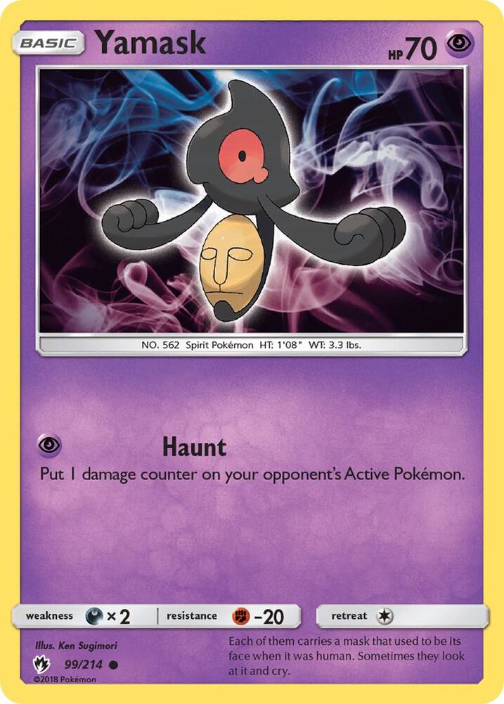 Yamask, SM - Lost Thunder 99/214