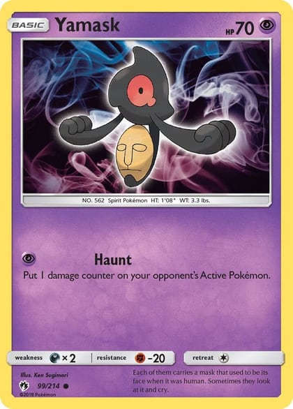 Yamask, SM - Lost Thunder 99/214