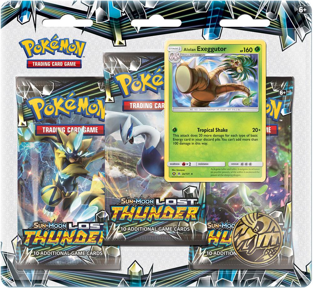 Lost Thunder 3 Pack Blister [Alolan Exeggutor], SM - Lost Thunder P177905