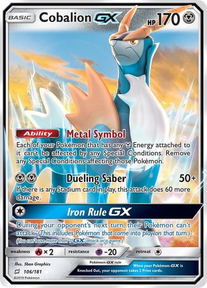 Cobalion GX, SM - Team Up 106/181