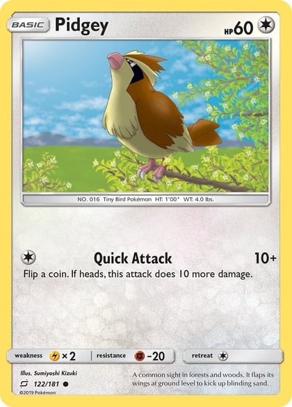 Pidgey (122), SM - Team Up 122/181