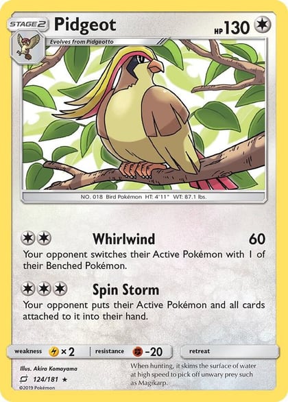 Pidgeot, SM - Team Up 124/181