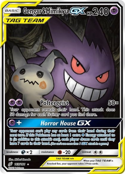 Gengar & Mimikyu GX (Alternate Full Art), SM - Team Up 165/181