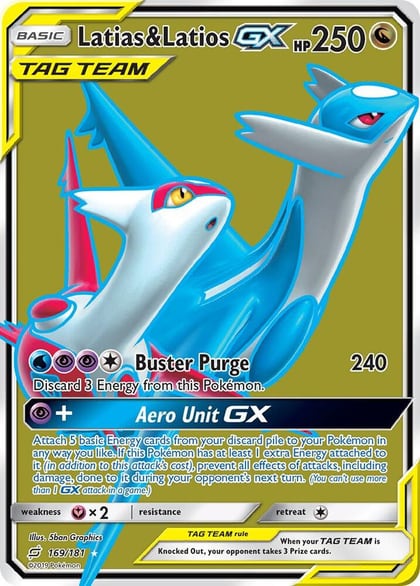 Latias & Latios GX (Full Art), SM - Team Up 169/181