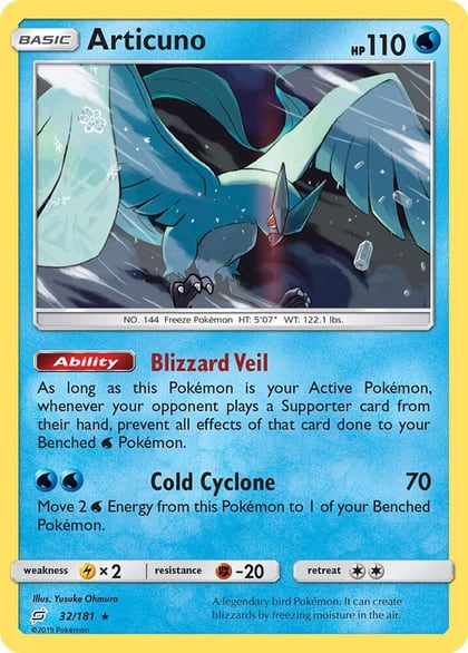 Articuno, SM - Team Up 32/181