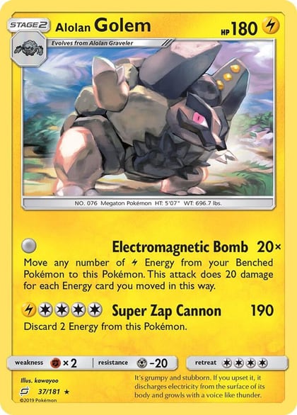 Alolan Golem, SM - Team Up 37/181