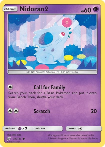 Nidoran F, SM - Team Up 54/181