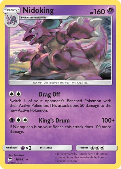 Nidoking, SM - Team Up 59/181