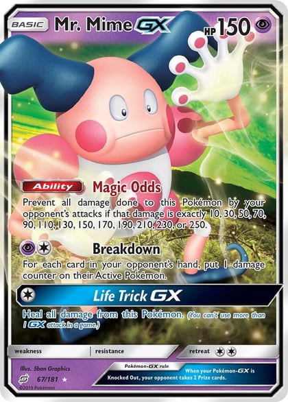 Mr. Mime GX, SM - Team Up 67/181