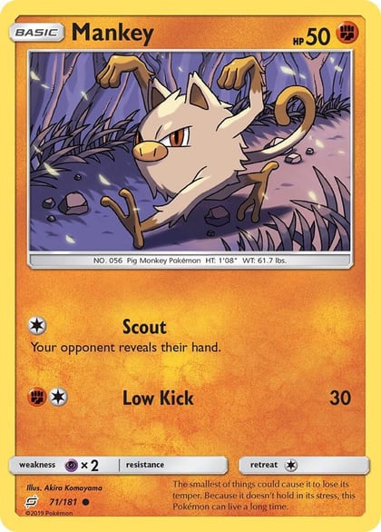 Mankey, SM - Team Up 71/181