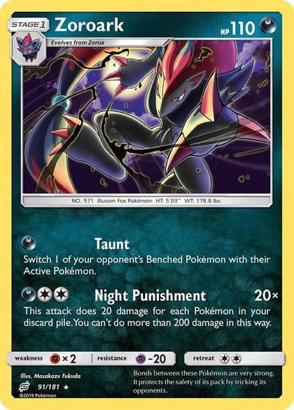 Zoroark, SM - Team Up 91/181
