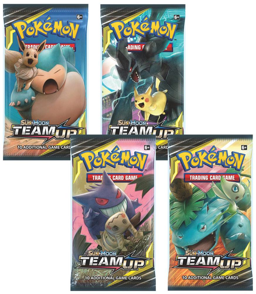 Team Up Booster Pack Art Bundle [Set of 4], SM - Team Up P267044