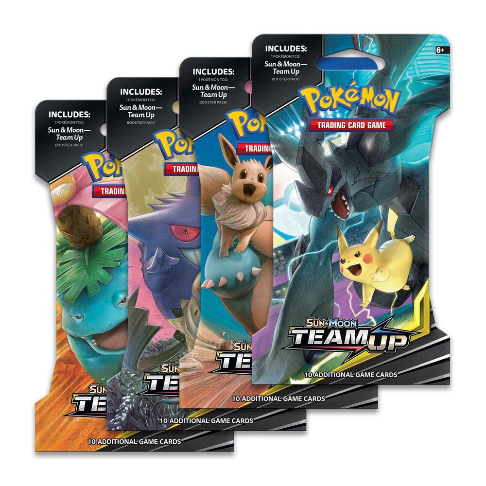 Team Up Sleeved Booster Pack Art Bundle [Set of 4], SM - Team Up P276584