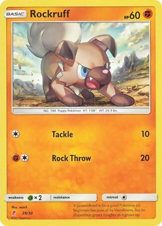 Rockruff (#29), SM Trainer Kit: Lycanroc & Alolan Raichu 29/30