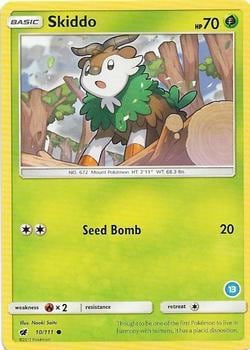 Skiddo (13), SM Trainer Kit: Alolan Sandslash & Alolan Ninetales 10/111