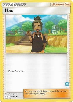 Hau (23) (Alolan Ninetales Half-Deck), SM Trainer Kit: Alolan Sandslash & Alolan Ninetales 120/149
