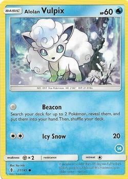 Alolan Vulpix (14), SM Trainer Kit: Alolan Sandslash & Alolan Ninetales 21/145