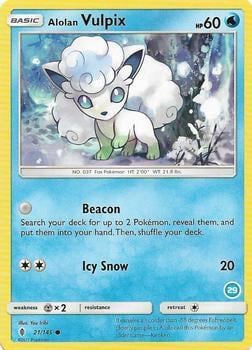 Alolan Vulpix (29), SM Trainer Kit: Alolan Sandslash & Alolan Ninetales 21/145