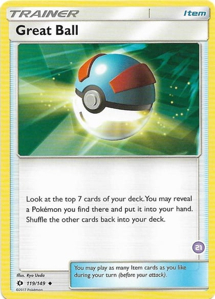Great Ball (#21, Alolan Sandslash Half-Deck), SM Trainer Kit: Alolan Sandslash & Alolan Ninetales 21/30