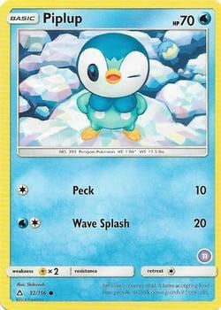 Piplup (11), SM Trainer Kit: Alolan Sandslash & Alolan Ninetales 32/156