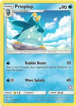 Prinplup (13), SM Trainer Kit: Alolan Sandslash & Alolan Ninetales 33/156