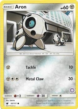 Aron (18), SM Trainer Kit: Alolan Sandslash & Alolan Ninetales 65/111