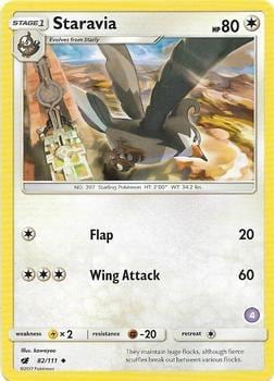 Staravia (4), SM Trainer Kit: Alolan Sandslash & Alolan Ninetales 82/111