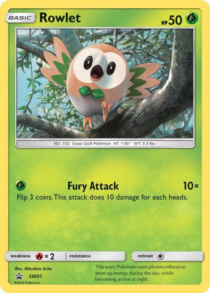 Rowlet - SM01, SM Promos SM01
