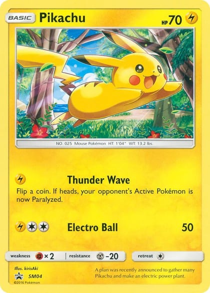 Pikachu - SM04, SM Promos SM04