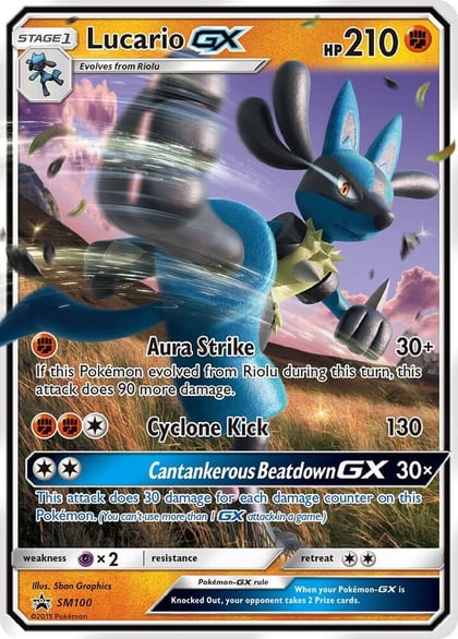 Lucario GX - SM100, SM Promos SM100