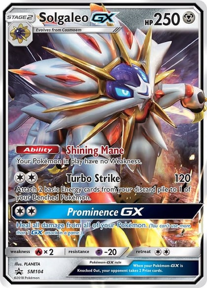Solgaleo GX - SM104, SM Promos SM104