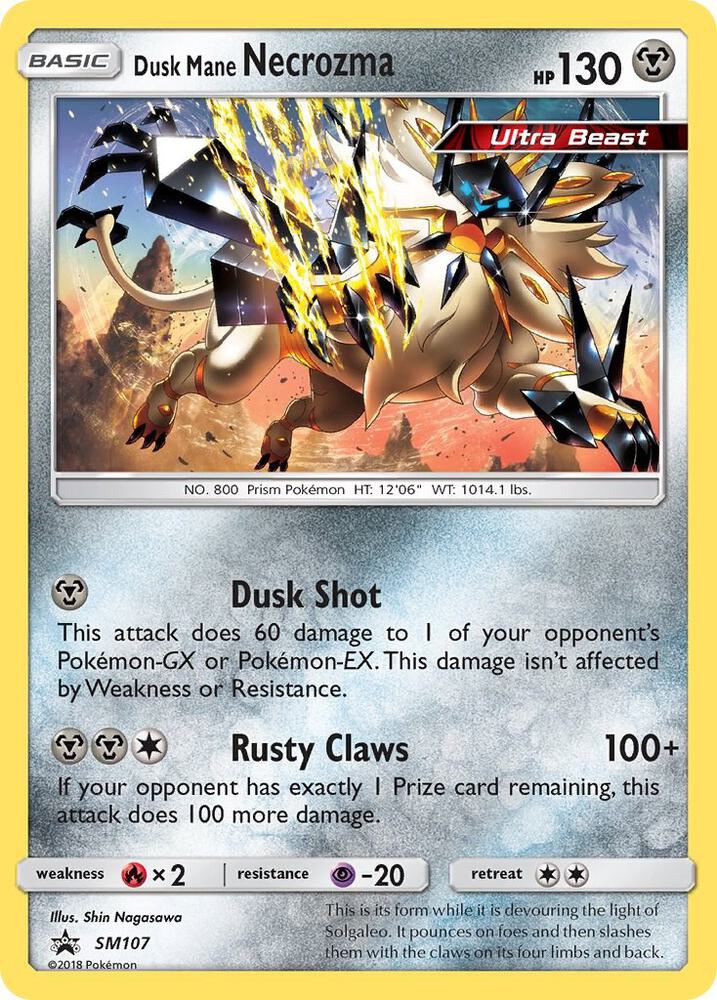 Dusk Mane Necrozma - SM107, SM Promos SM107