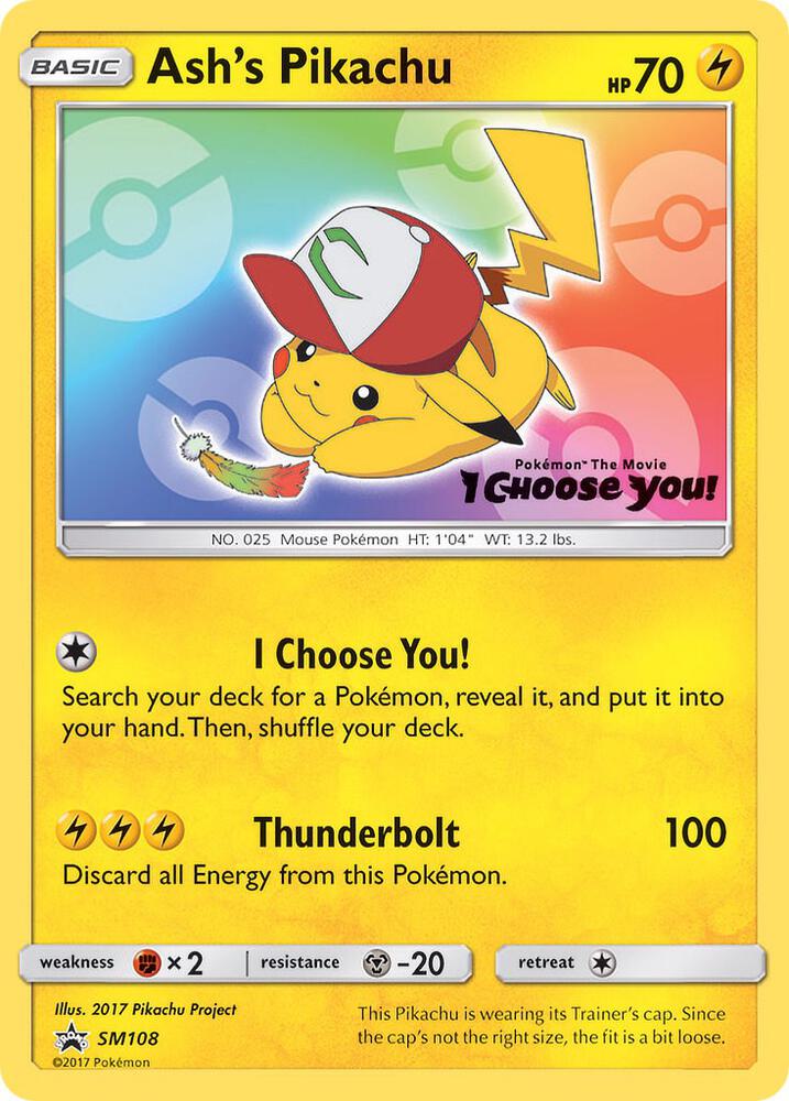 Ash's Pikachu - SM108, SM Promos SM108