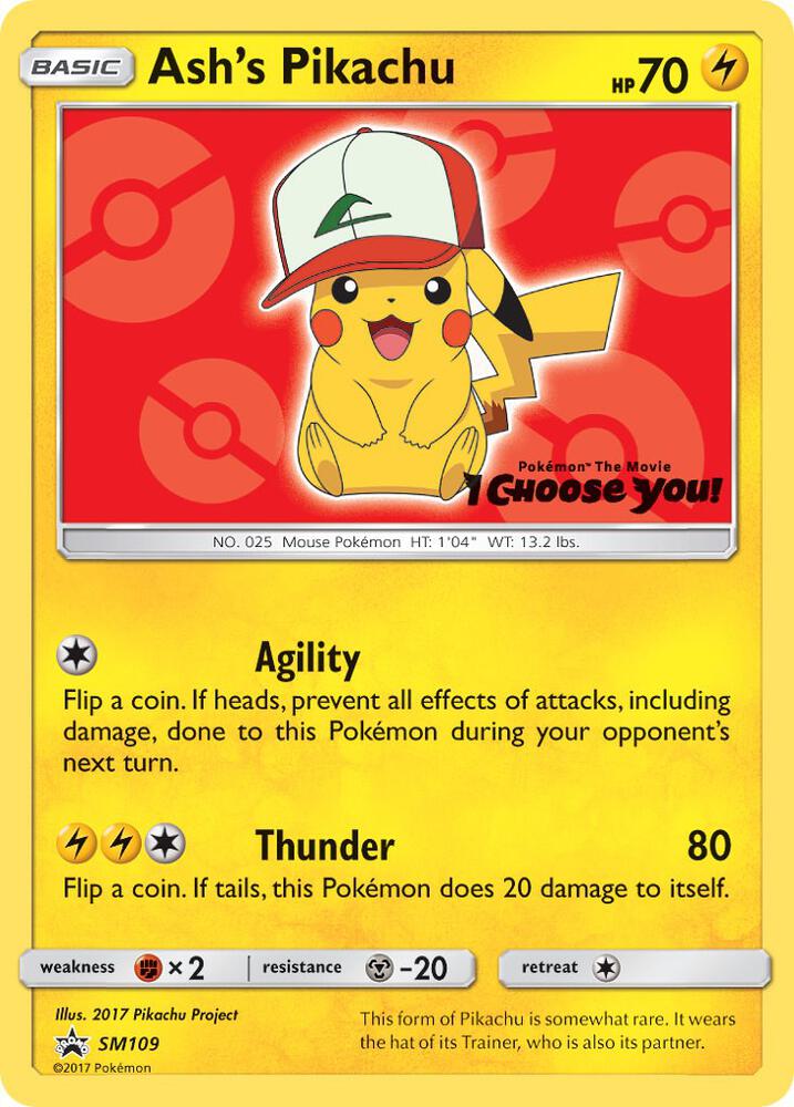 Ash's Pikachu - SM109, SM Promos SM109