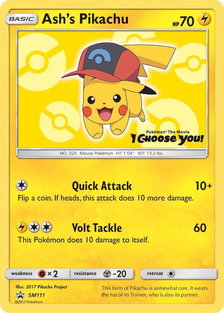 Ash's Pikachu - SM111, SM Promos SM111