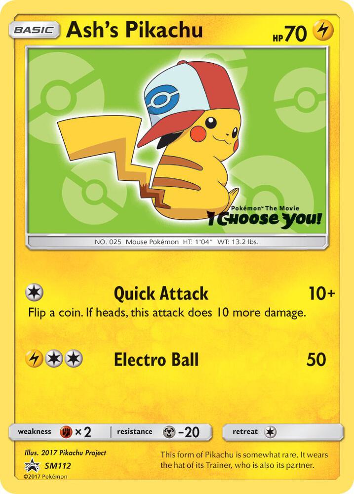 Ash's Pikachu - SM112, SM Promos SM112
