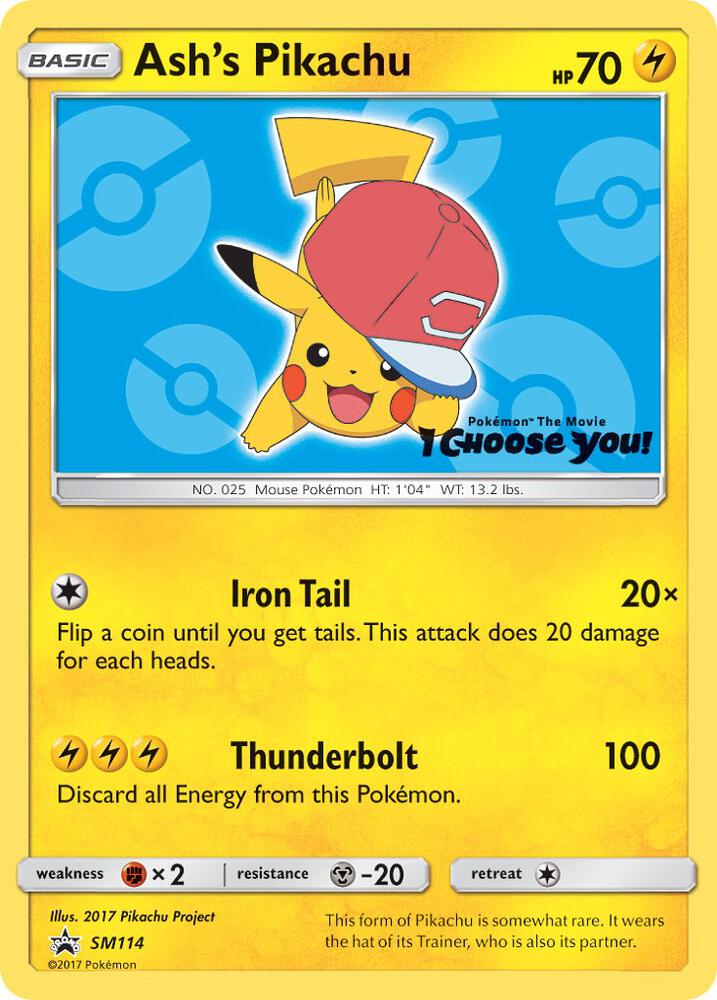 Ash's Pikachu - SM114, SM Promos SM114