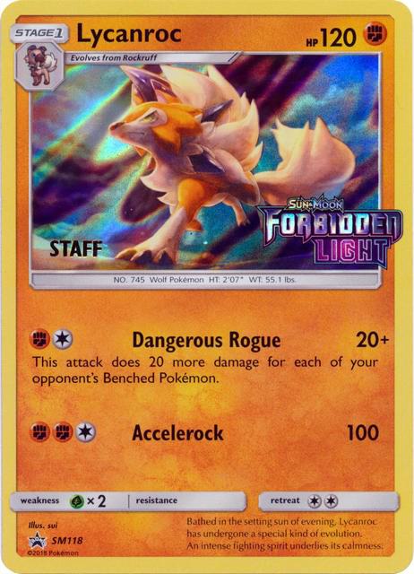Lycanroc - SM118 (Prerelease) [Staff], SM Promos SM118