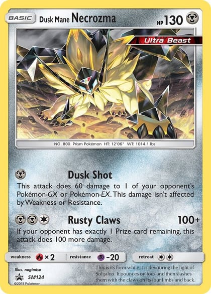 Dusk Mane Necrozma - SM124, SM Promos SM124
